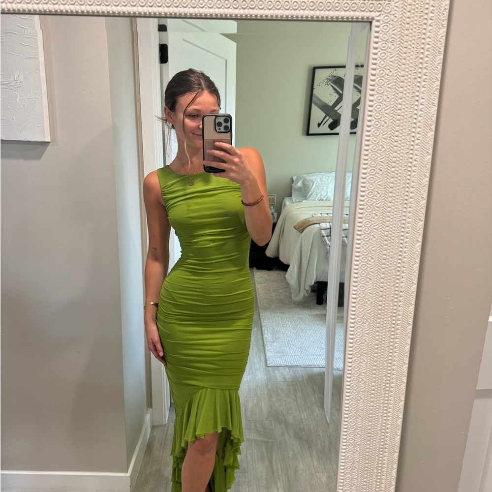 Green dress from amazon; size small
